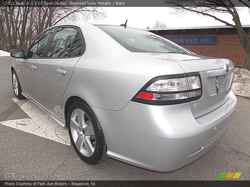 Diamond Silver Metallic / Black 2011 Saab 9-3 2.0T Sport Sedan