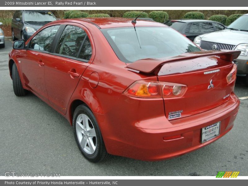 Rally Red Pearl / Black 2009 Mitsubishi Lancer ES