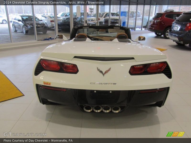 Arctic White / Brownstone 2014 Chevrolet Corvette Stingray Convertible