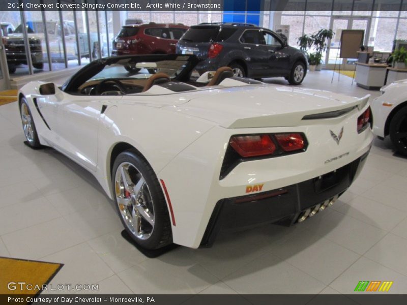 Arctic White / Brownstone 2014 Chevrolet Corvette Stingray Convertible