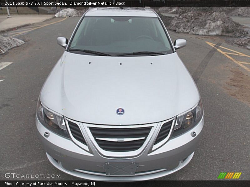 Diamond Silver Metallic / Black 2011 Saab 9-3 2.0T Sport Sedan