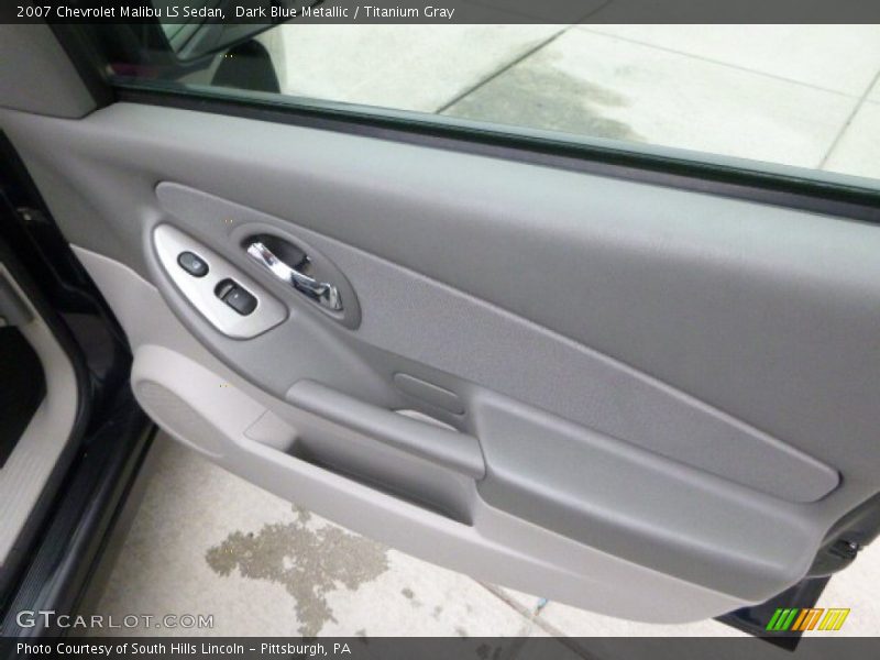 Dark Blue Metallic / Titanium Gray 2007 Chevrolet Malibu LS Sedan