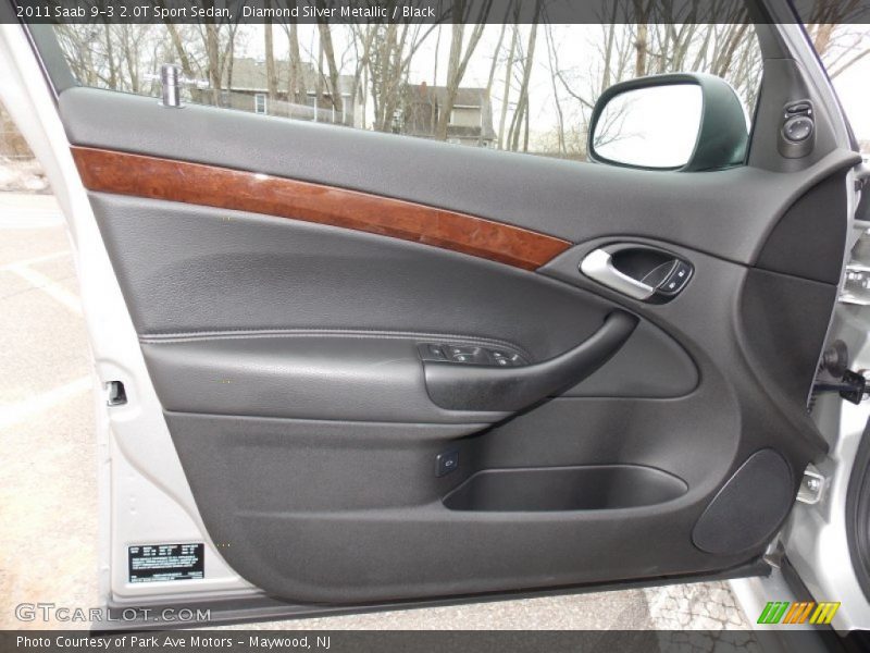 Diamond Silver Metallic / Black 2011 Saab 9-3 2.0T Sport Sedan