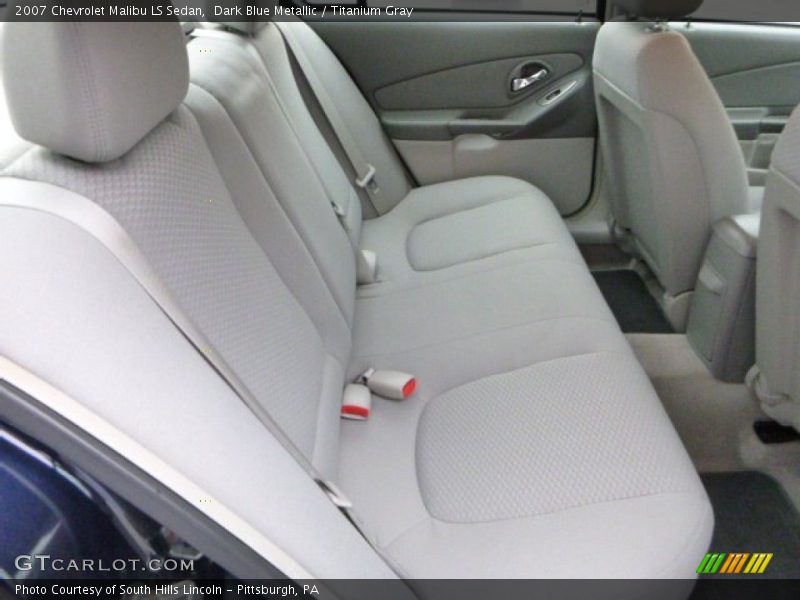 Rear Seat of 2007 Malibu LS Sedan