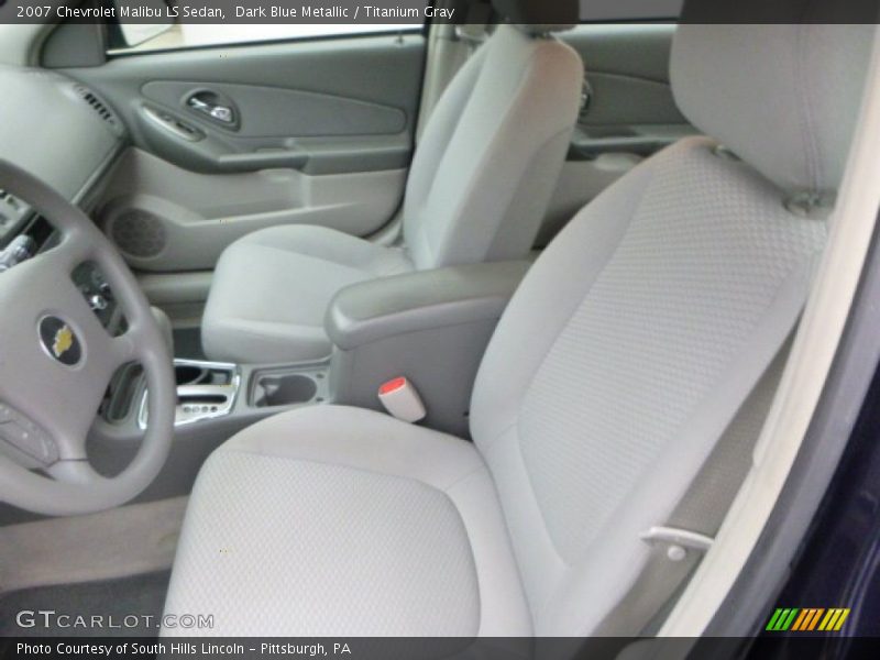 Dark Blue Metallic / Titanium Gray 2007 Chevrolet Malibu LS Sedan