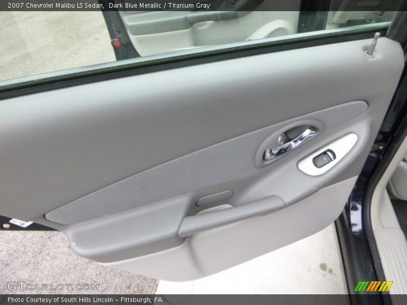 Dark Blue Metallic / Titanium Gray 2007 Chevrolet Malibu LS Sedan