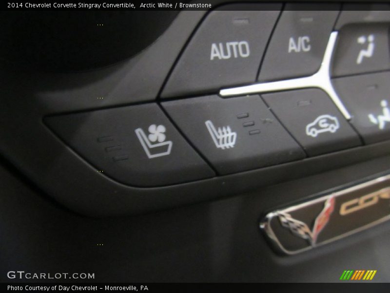 Arctic White / Brownstone 2014 Chevrolet Corvette Stingray Convertible
