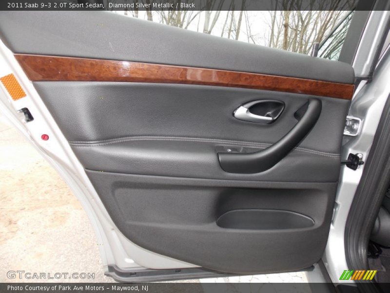 Diamond Silver Metallic / Black 2011 Saab 9-3 2.0T Sport Sedan