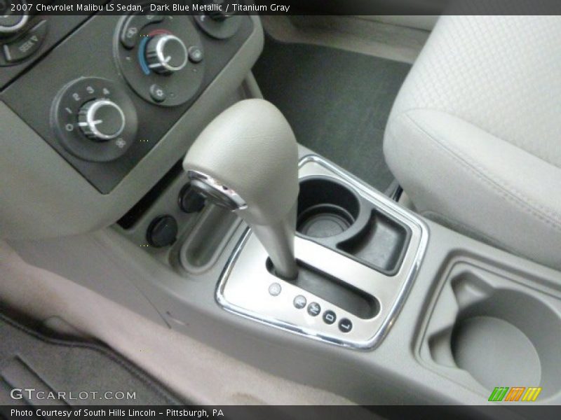 Dark Blue Metallic / Titanium Gray 2007 Chevrolet Malibu LS Sedan