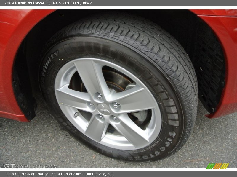 Rally Red Pearl / Black 2009 Mitsubishi Lancer ES
