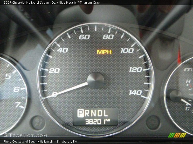 Dark Blue Metallic / Titanium Gray 2007 Chevrolet Malibu LS Sedan