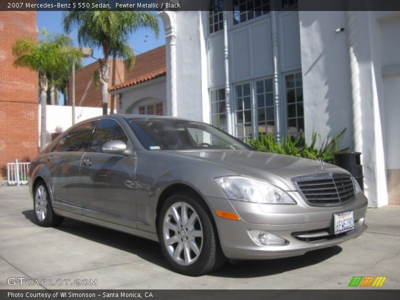 Pewter Metallic / Black 2007 Mercedes-Benz S 550 Sedan