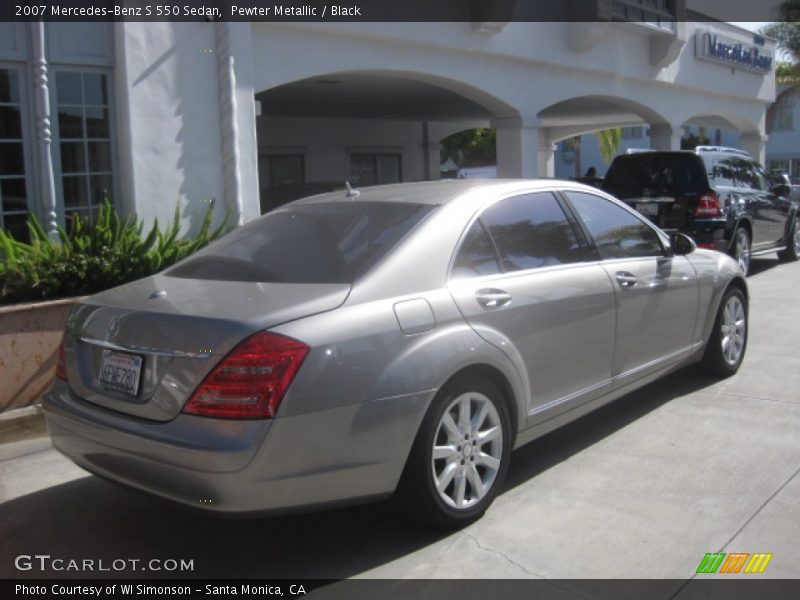 Pewter Metallic / Black 2007 Mercedes-Benz S 550 Sedan