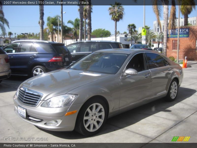 Pewter Metallic / Black 2007 Mercedes-Benz S 550 Sedan