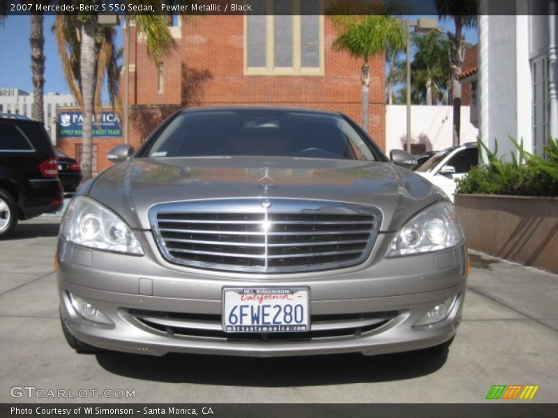 Pewter Metallic / Black 2007 Mercedes-Benz S 550 Sedan