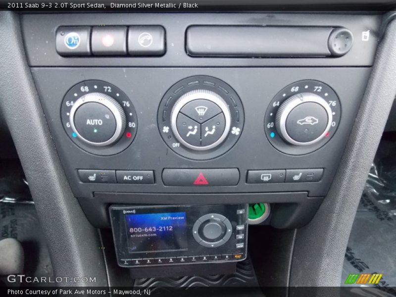Controls of 2011 9-3 2.0T Sport Sedan