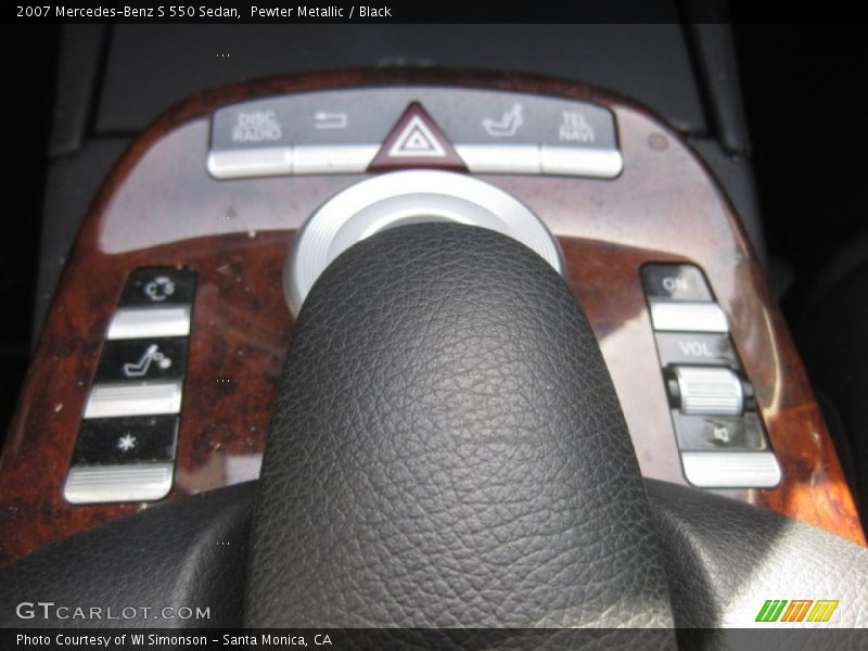 Pewter Metallic / Black 2007 Mercedes-Benz S 550 Sedan
