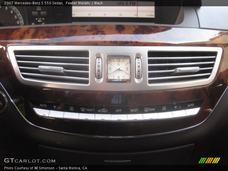 Pewter Metallic / Black 2007 Mercedes-Benz S 550 Sedan
