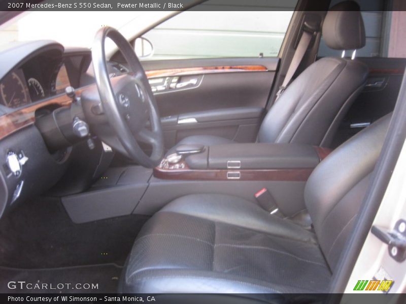 Pewter Metallic / Black 2007 Mercedes-Benz S 550 Sedan
