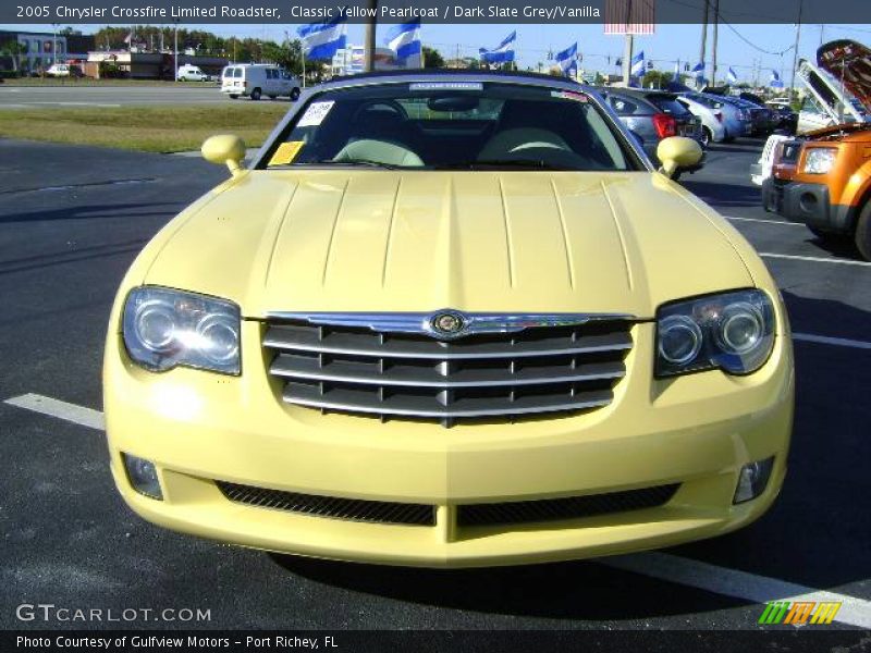 Classic Yellow Pearlcoat / Dark Slate Grey/Vanilla 2005 Chrysler Crossfire Limited Roadster