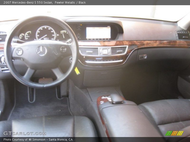 Pewter Metallic / Black 2007 Mercedes-Benz S 550 Sedan