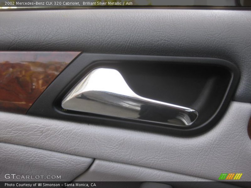 Brilliant Silver Metallic / Ash 2002 Mercedes-Benz CLK 320 Cabriolet