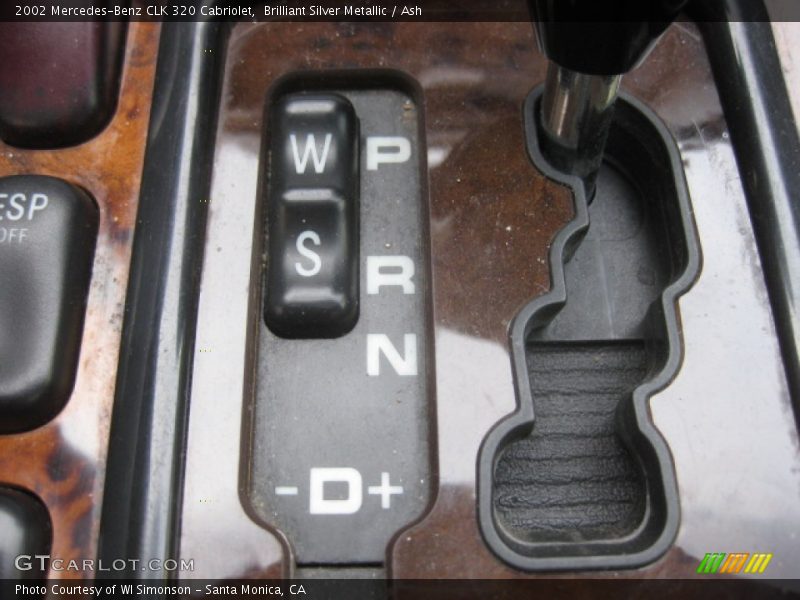 Brilliant Silver Metallic / Ash 2002 Mercedes-Benz CLK 320 Cabriolet