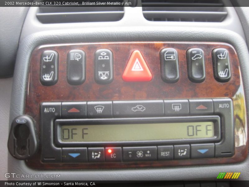 Brilliant Silver Metallic / Ash 2002 Mercedes-Benz CLK 320 Cabriolet