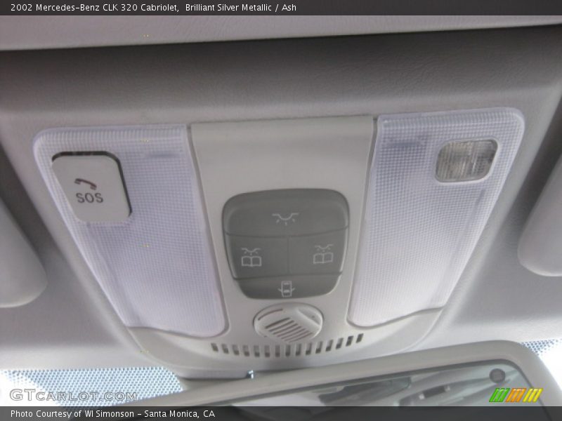 Brilliant Silver Metallic / Ash 2002 Mercedes-Benz CLK 320 Cabriolet