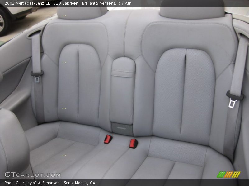 Brilliant Silver Metallic / Ash 2002 Mercedes-Benz CLK 320 Cabriolet