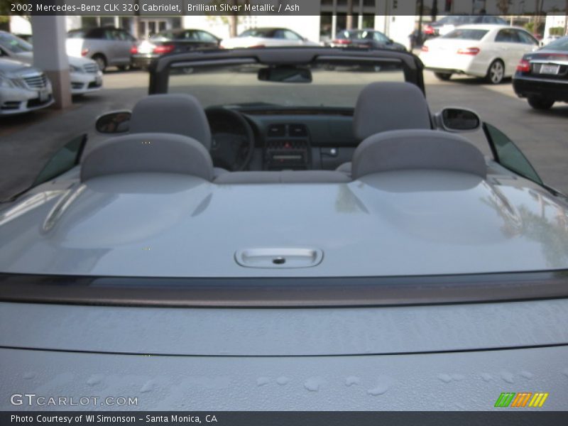 Brilliant Silver Metallic / Ash 2002 Mercedes-Benz CLK 320 Cabriolet