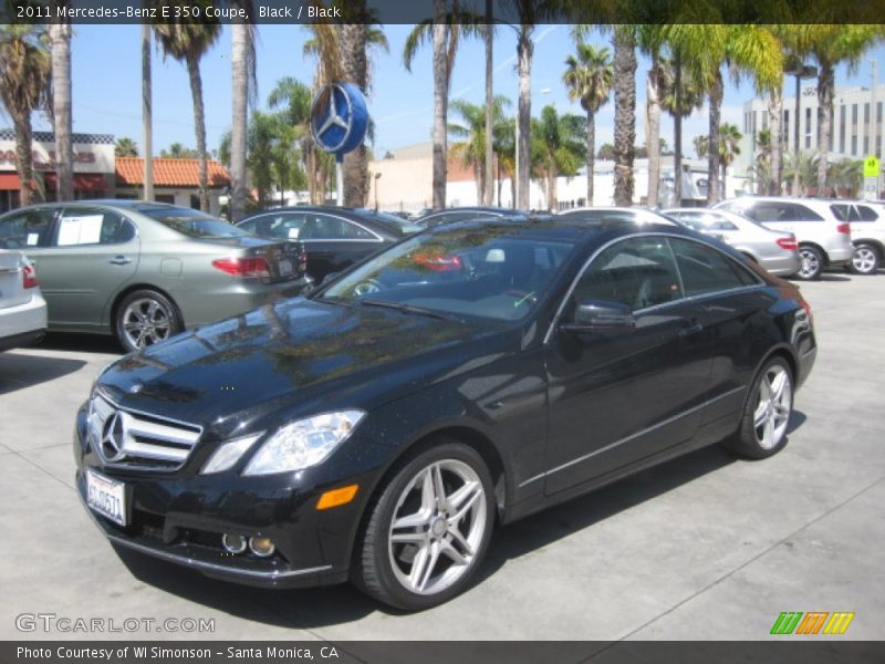Black / Black 2011 Mercedes-Benz E 350 Coupe