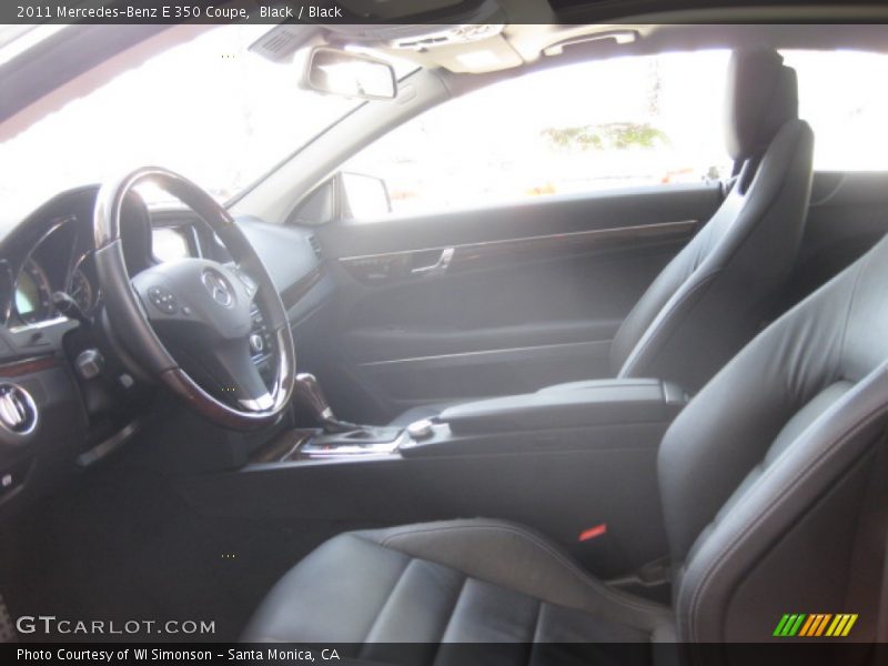 Black / Black 2011 Mercedes-Benz E 350 Coupe