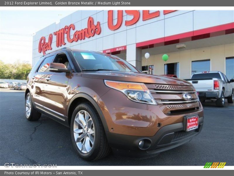 Golden Bronze Metallic / Medium Light Stone 2012 Ford Explorer Limited