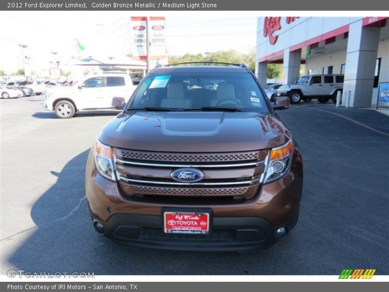Golden Bronze Metallic / Medium Light Stone 2012 Ford Explorer Limited