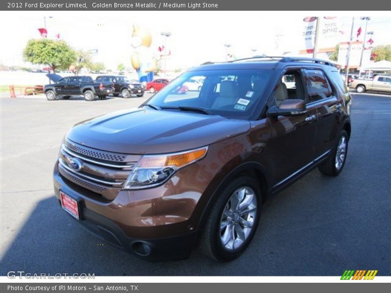 Golden Bronze Metallic / Medium Light Stone 2012 Ford Explorer Limited