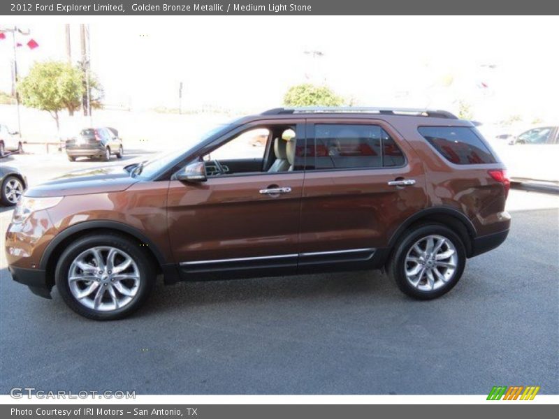 Golden Bronze Metallic / Medium Light Stone 2012 Ford Explorer Limited