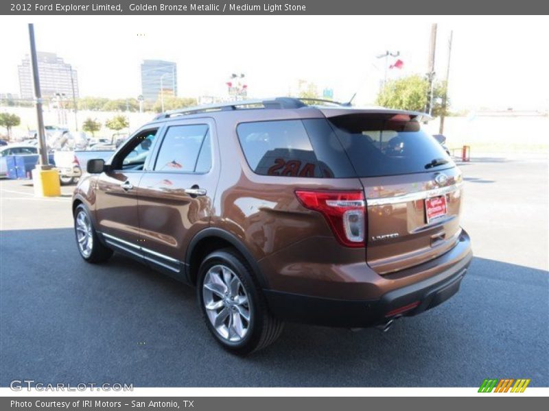Golden Bronze Metallic / Medium Light Stone 2012 Ford Explorer Limited