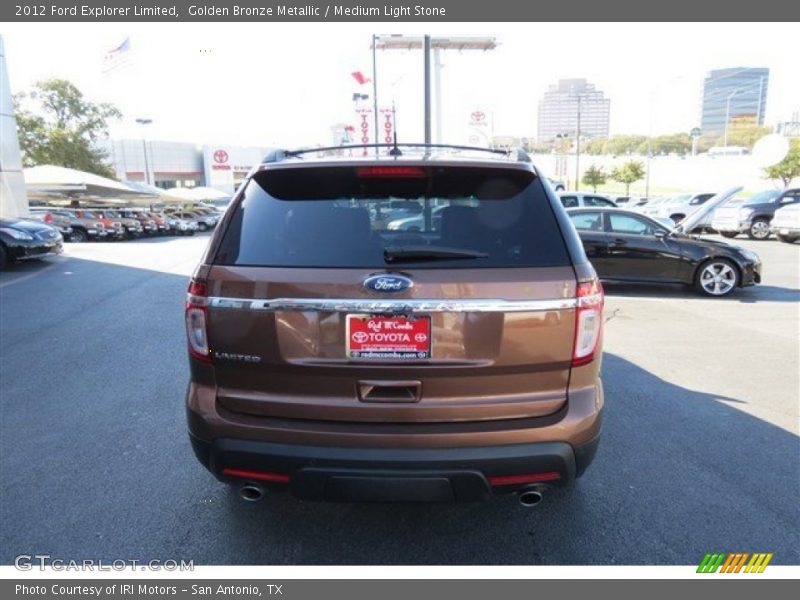 Golden Bronze Metallic / Medium Light Stone 2012 Ford Explorer Limited