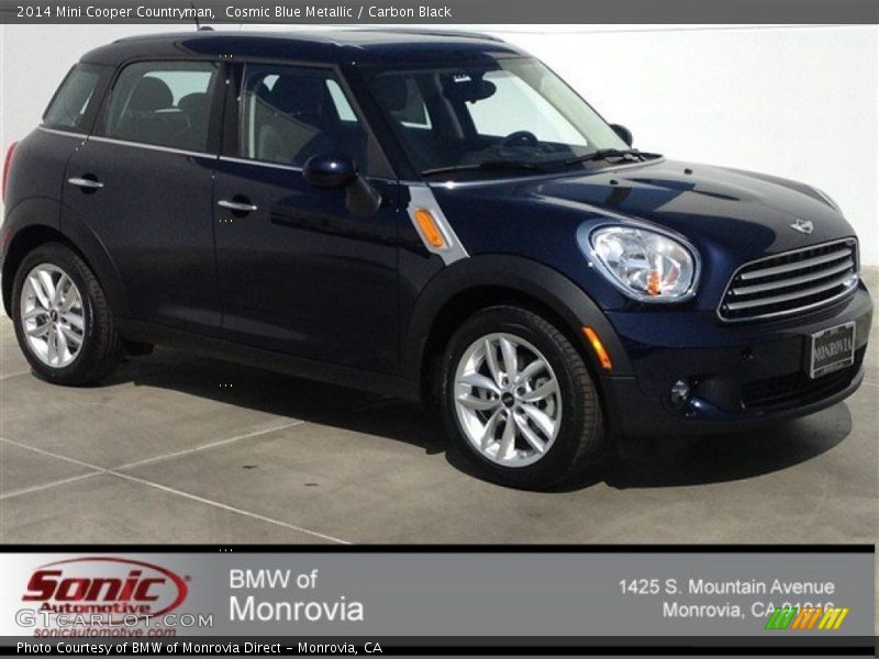 Cosmic Blue Metallic / Carbon Black 2014 Mini Cooper Countryman