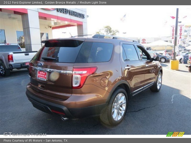 Golden Bronze Metallic / Medium Light Stone 2012 Ford Explorer Limited