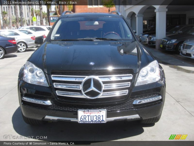 Black / Black 2011 Mercedes-Benz GL 550 4Matic