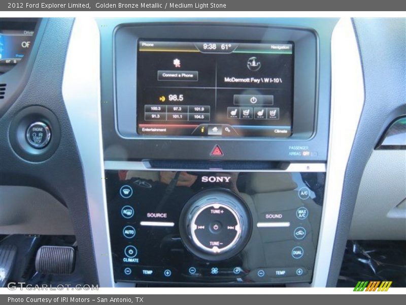 Golden Bronze Metallic / Medium Light Stone 2012 Ford Explorer Limited