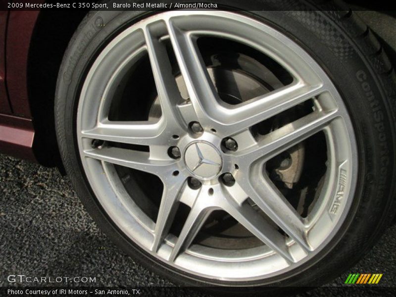 Barolo Red Metallic / Almond/Mocha 2009 Mercedes-Benz C 350 Sport