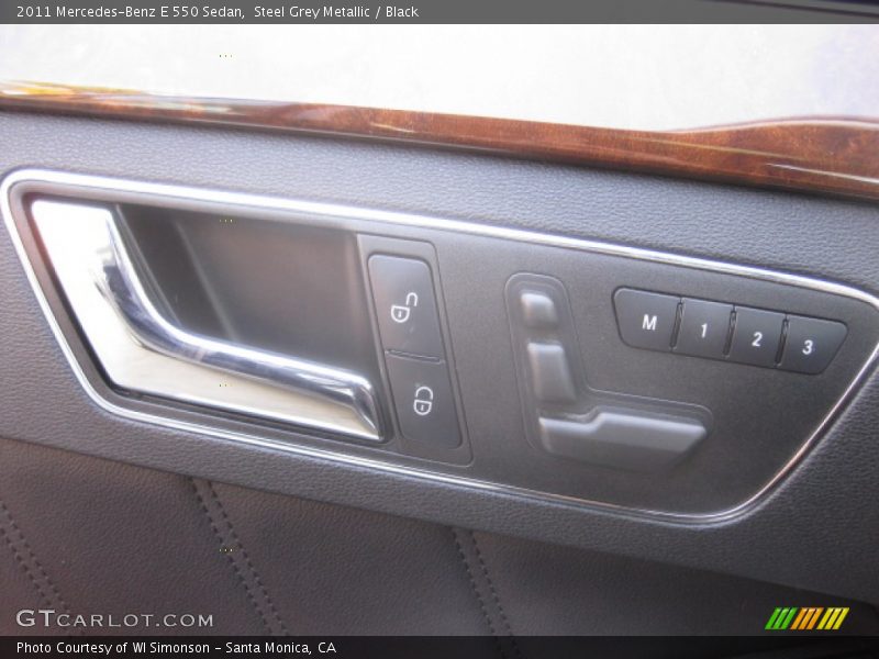 Steel Grey Metallic / Black 2011 Mercedes-Benz E 550 Sedan