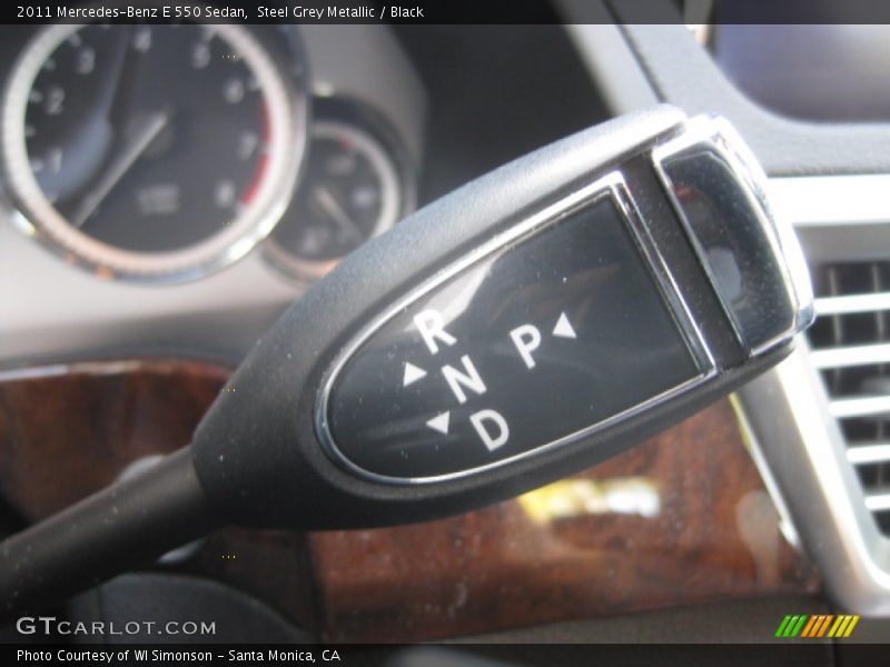 Steel Grey Metallic / Black 2011 Mercedes-Benz E 550 Sedan
