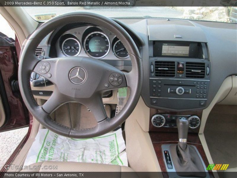 Barolo Red Metallic / Almond/Mocha 2009 Mercedes-Benz C 350 Sport