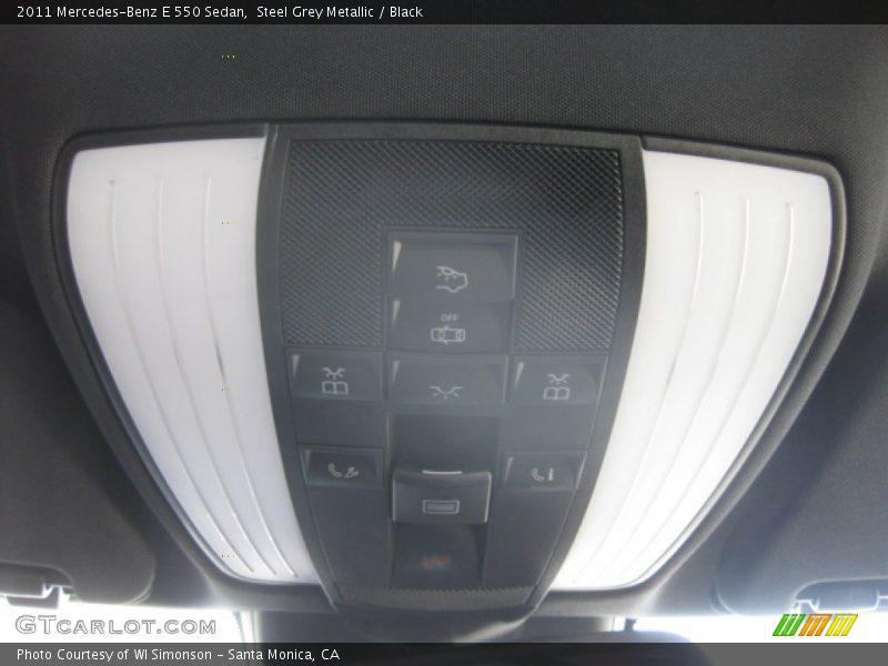 Steel Grey Metallic / Black 2011 Mercedes-Benz E 550 Sedan