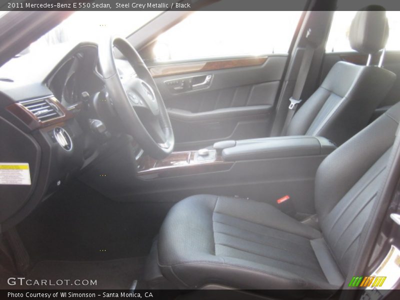 Steel Grey Metallic / Black 2011 Mercedes-Benz E 550 Sedan