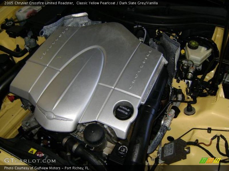 Classic Yellow Pearlcoat / Dark Slate Grey/Vanilla 2005 Chrysler Crossfire Limited Roadster